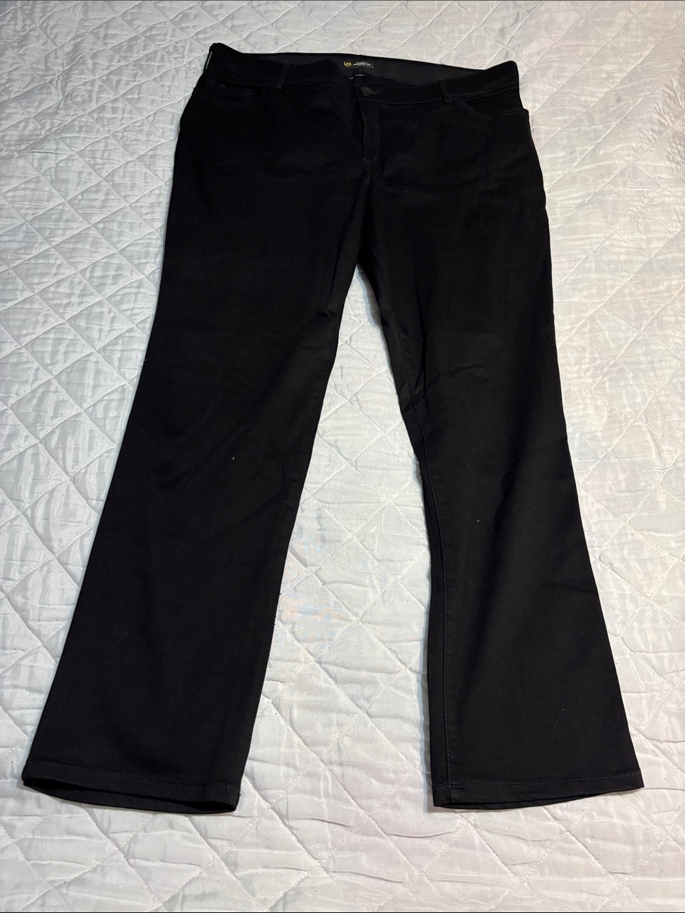 Lee Black Stretch straight leg Women's Pants jeans